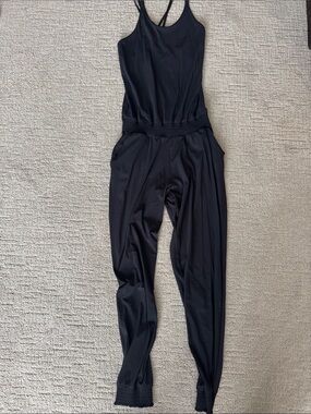 Sweaty Betty Black Women's Jumpsuit - Sleek Strappy Design